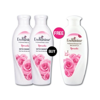 Flash Sale: Buy 2 Romantic Body lotions (250gm) & Get 1 Romantic shower Gel (250 gm) Free at Rs.280 (After GP Cashback)